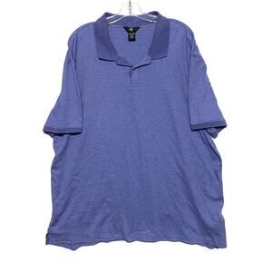 Calvin Klein CK Blue Striped Polo Shirt Mens XXL Preppy Classic Casual Office
